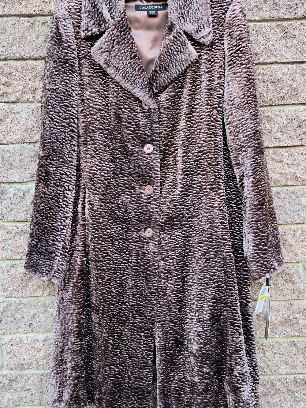 1 Madison Plush Trench Coat in Brown